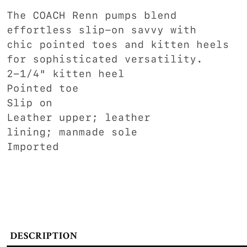 Coach Renn Pumps - Picture 4 of 7